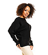 Черен дамски пуловер Minelli-2 снимка