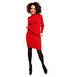 Комплект от блуза и пола в червено Kosara-0 снимка