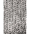 Сива дълга дамска плетена жилетка Emera-4 снимка