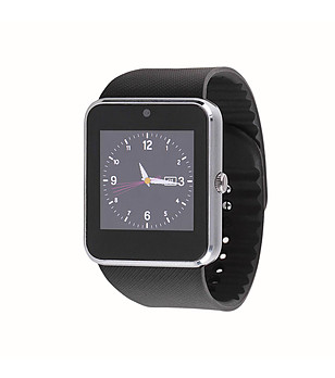 Смарт часовник в черно с Bluetooth снимка