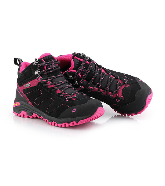 Дамски туристически обувки в черно и розово Triglav снимка