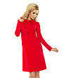 Червена рокля с връзки Samantha-2 снимка