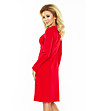 Червена рокля с връзки Samantha-3 снимка