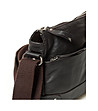 Кафява кожена чанта за рамо-3 снимка