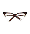 Кафяви дамски рамки за очила с декорация-3 снимка