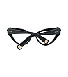 Черни дамски рамки за очила котешко око-3 снимка