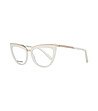 Дамски рамки за очила котешко око в цвят крем-1 снимка