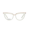 Дамски рамки за очила котешко око в цвят крем-2 снимка