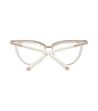Дамски рамки за очила котешко око в цвят крем-3 снимка