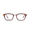 Кафяви мъжки рамки за очила с метални дръжки-1 снимка