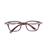 Кафяви мъжки рамки за очила с метални дръжки-2 снимка