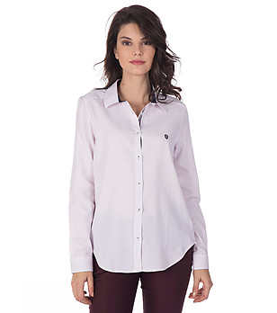 Дамска памучна риза в бледорозово Roxette снимка
