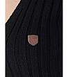 Черна плетена рокля с вълна Vivian-4 снимка