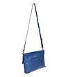Дамска кожена чанта в синьо Cindy-1 снимка