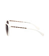 Дамски слънчеви очила в цвят слонова кост с тъмни лещи-2 снимка