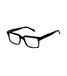 Черни мъжки правоъгълни рамки за очила-0 снимка