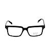 Черни мъжки правоъгълни рамки за очила-1 снимка