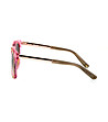 Розови дамски слънчеви очила със златисти камъчета-2 снимка