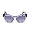 Дамски слънчеви очила с лилави прозрачни рамки-1 снимка