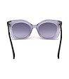 Дамски слънчеви очила с лилави прозрачни рамки-3 снимка