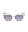 Сиви дамски слънчеви очила с тъмни лещи-1 снимка