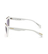 Сиви дамски слънчеви очила с тъмни лещи-2 снимка
