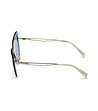 Дамски слънчеви очила котешко око в сребристо и синьо-1 снимка