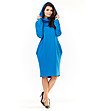 Синя рокля с качулка Irene-2 снимка