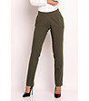 Елегантен дамски панталон в цвят маслина-0 снимка