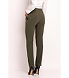 Елегантен дамски панталон в цвят маслина-1 снимка