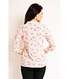 Дамска розова риза с принт-1 снимка
