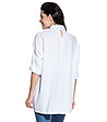 Ленена дамска риза в бяло Rita-1 снимка