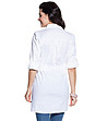 Туника тип риза в бяло Celine-1 снимка