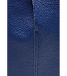 Голяма дамска кожена чанта в синьо Delmira-2 снимка