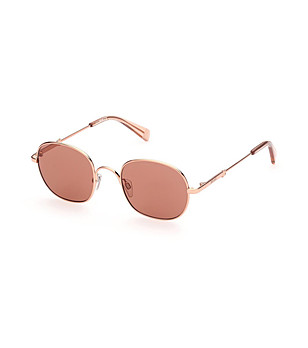 Розови unisex слънчеви очила с метална рамка снимка