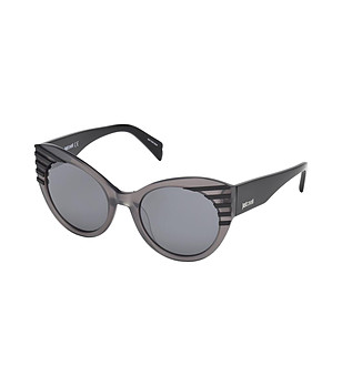 Дамски слънчеви очила котешко око в сиво и черно снимка
