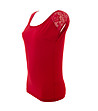 Червена дамска блуза с ефектен гръб Amisa-2 снимка