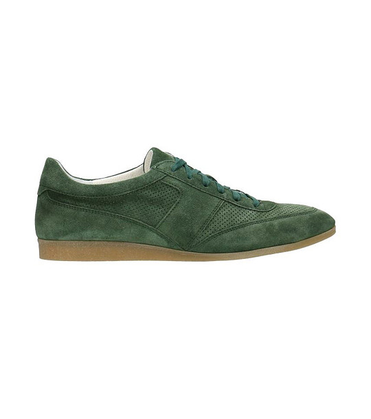 Мъжки велурени обувки в зелено Duke снимка