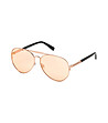Unisex слънчеви очила авиатор в розовозлатисто-0 снимка