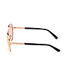 Unisex слънчеви очила авиатор в розовозлатисто-1 снимка