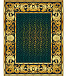 Покривка за маса в зелено и златисто 140х160 см-1 снимка