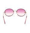 Дамски слънчеви очила в розово и златисто-2 снимка