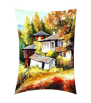 Одеяло с принт Есенен пейзаж 160х220 см снимка