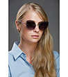Дамски слънчеви очила глазант в сребристо и лилаво-0 снимка
