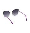 Дамски слънчеви очила глазант в сребристо и лилаво-3 снимка