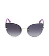 Дамски слънчеви очила глазант в сребристо и лилаво-4 снимка