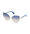 Дамски слънчеви очила в златисто и синьо-1 снимка