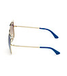Дамски слънчеви очила в златисто и синьо-2 снимка