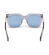 Дамски слънчеви очила със сиви прозрачни рамки и сини лещи-2 снимка