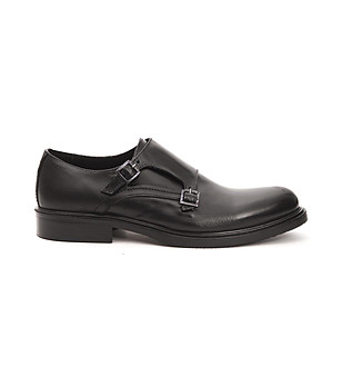 Мъжки кожени черни обувки Sorrento снимка